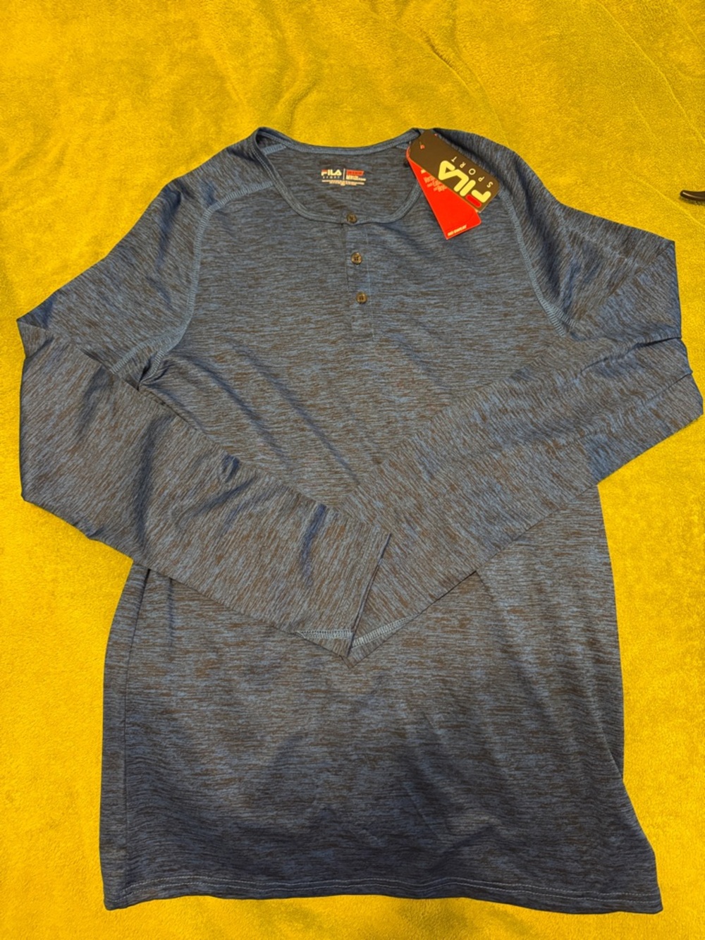 Fila Navy Color Long Sleeve Shirt